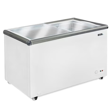 Freezer e Expositor Horizontal EOS 320 Litros Dupla Ação Branco (127v)