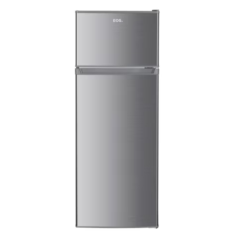 Geladeira EOS 230 Litros Duplex Inox Cinza 127v