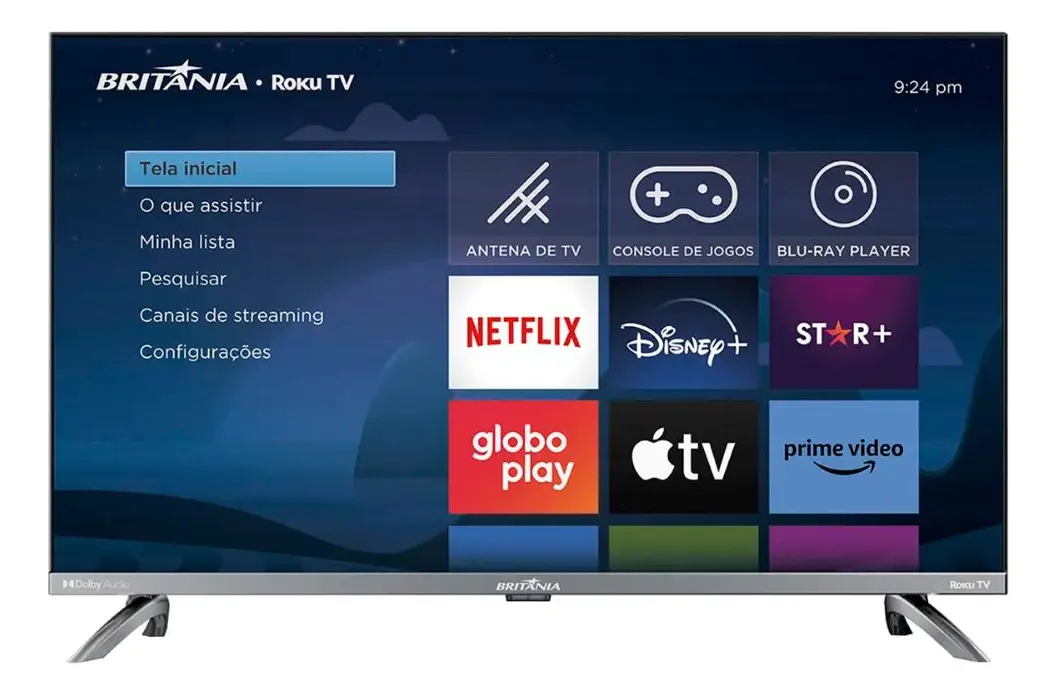 Smart Tv Britânia Btv32g7pr2csgblh 32 Pol. Space Grey Preto Bivolt