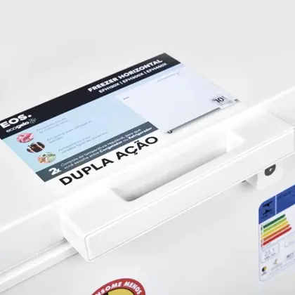Freezer e Conservador Horizontal Dupla Ação +8C até -18C Eco Gelo 205L EFH300X Branco 127v