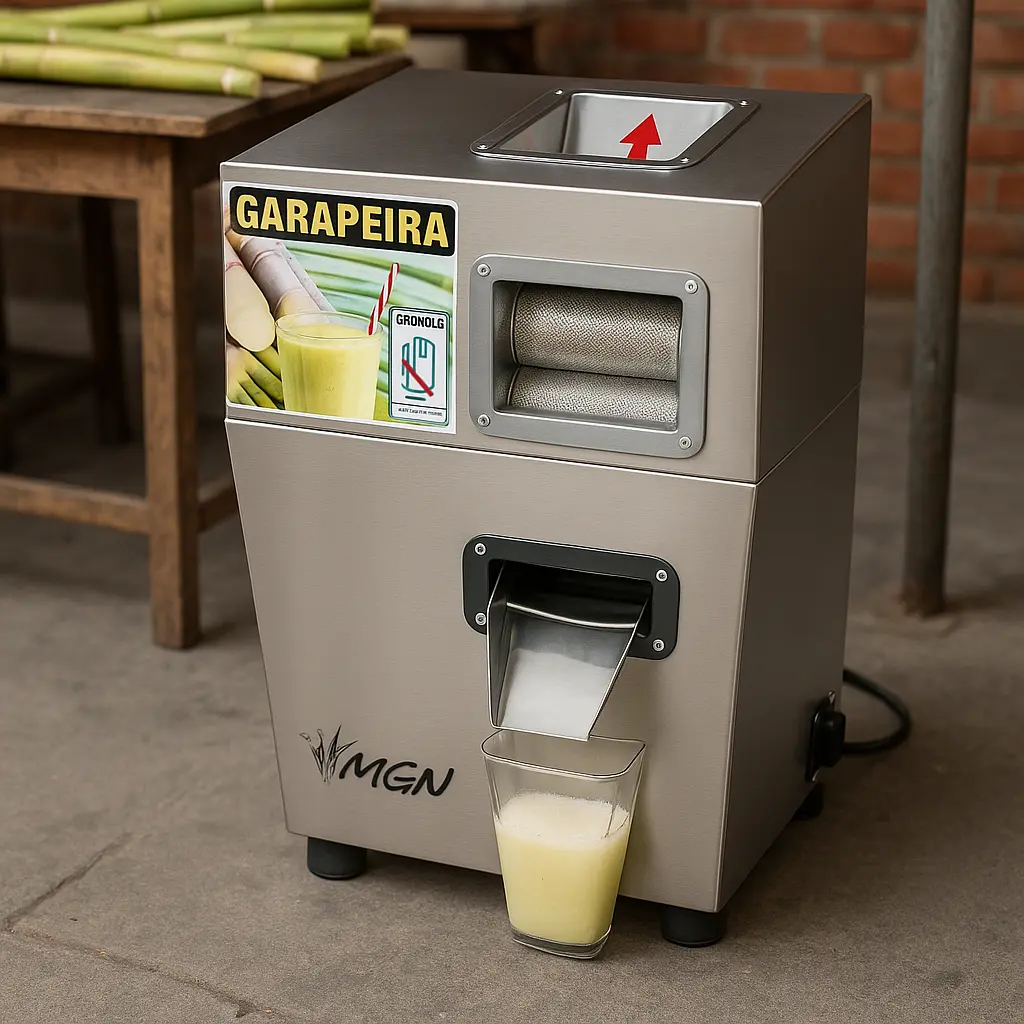 GARAPEIRA ENGENHO MOENDA INOX MGN 120 LITROS HORA ELETRICA SILENCIOSA 220V